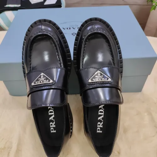 Replica Prada Leather Shoes For Men #1453231 $98.00 USD for Wholesale