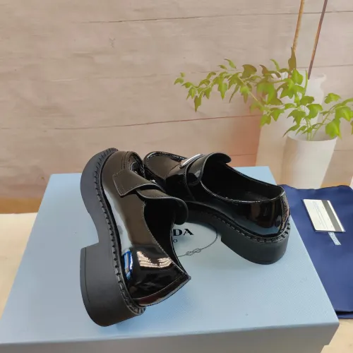 Replica Prada Leather Shoes For Women #1453232 $98.00 USD for Wholesale