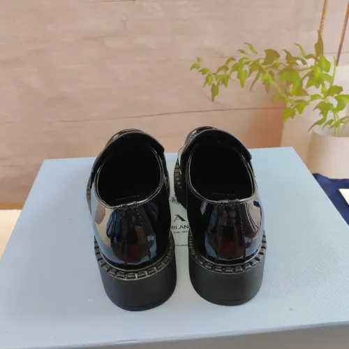 Replica Prada Leather Shoes For Men #1453233 $98.00 USD for Wholesale