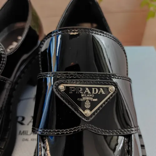 Replica Prada Leather Shoes For Men #1453233 $98.00 USD for Wholesale