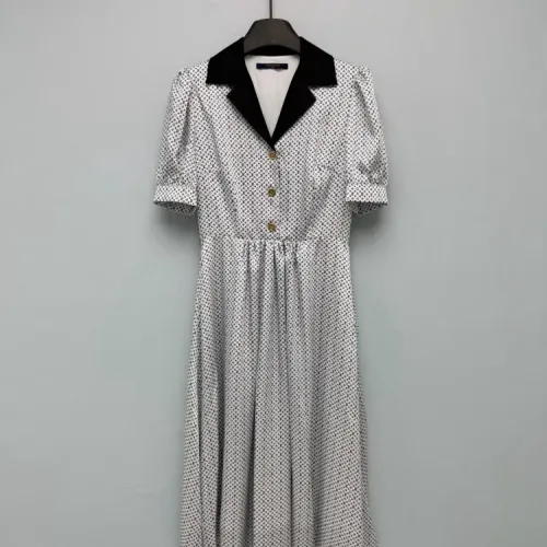 Wholesale Louis Vuitton LV Dresses Short Sleeved For Women #1453234 $128.00 USD, Wholesale Quality Replica Louis Vuitton LV Dresses