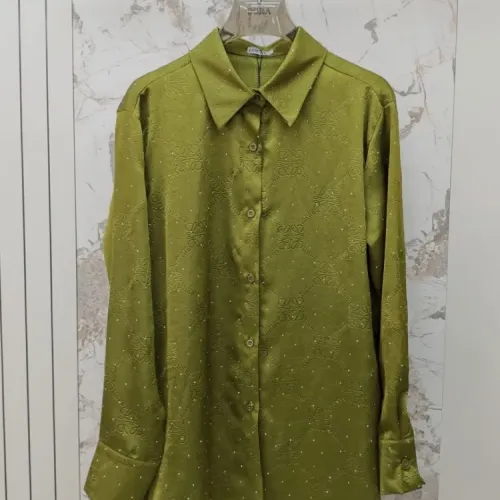 Replica LOEWE Pajamas Long Sleeved For Women #1453235 $92.00 USD for Wholesale