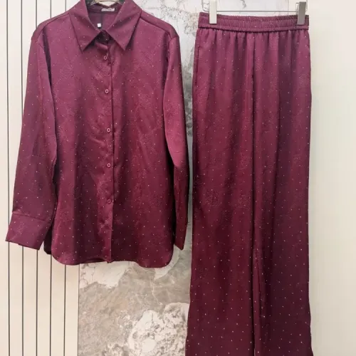 Wholesale LOEWE Pajamas Long Sleeved For Women #1453237 $92.00 USD, Wholesale Quality Replica LOEWE Tracksuits