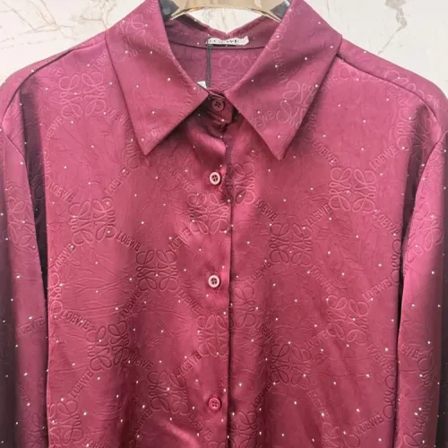 Replica LOEWE Pajamas Long Sleeved For Women #1453237 $92.00 USD for Wholesale