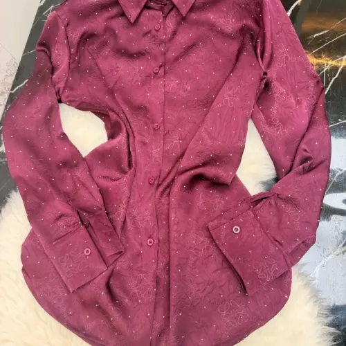 Replica LOEWE Pajamas Long Sleeved For Women #1453237 $92.00 USD for Wholesale
