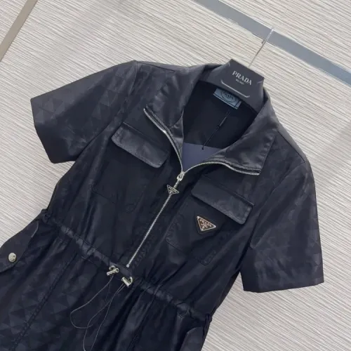 Replica Prada Dresses Short Sleeved For Women #1453238 $82.00 USD for Wholesale