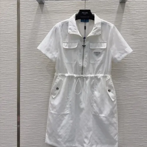 Wholesale Prada Dresses Short Sleeved For Women #1453239 $82.00 USD, Wholesale Quality Replica Prada Dresses