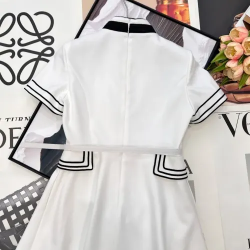 Replica Christian Dior Dresses Short Sleeved For Women #1453240 $140.00 USD for Wholesale