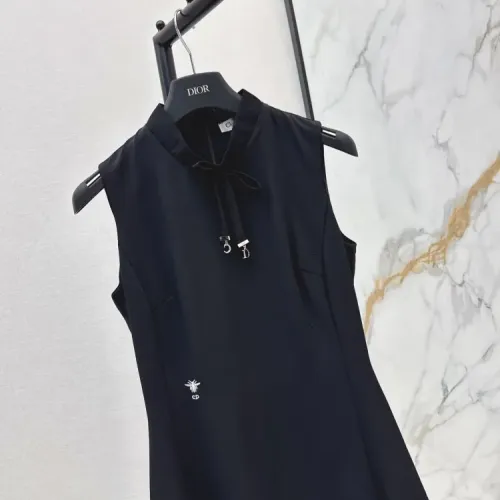 Replica Christian Dior Dresses Sleeveless For Women #1453243 $76.00 USD for Wholesale