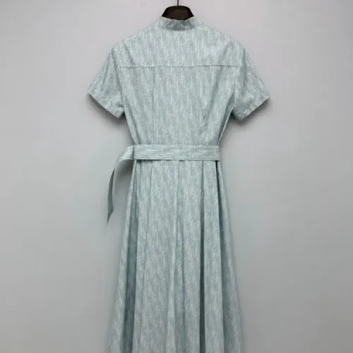 Replica Christian Dior Dresses Short Sleeved For Women #1453246 $132.00 USD for Wholesale