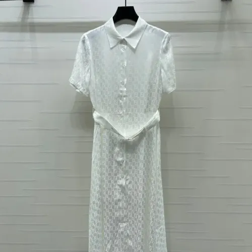 Wholesale Fendi Dresses Short Sleeved For Women #1453250 $80.00 USD, Wholesale Quality Replica Fendi Dresses
