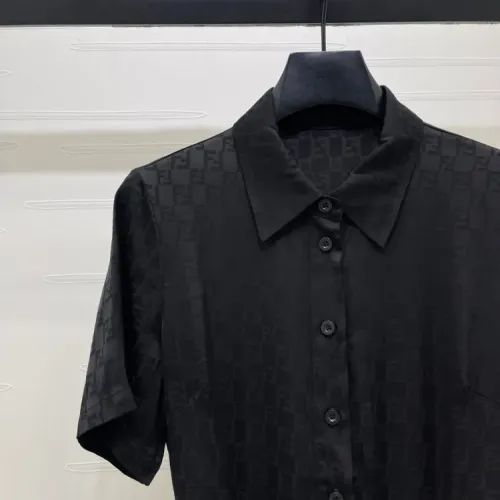 Replica Fendi Dresses Short Sleeved For Women #1453251 $80.00 USD for Wholesale