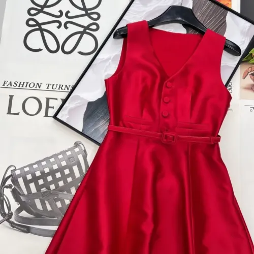 Replica Christian Dior Dresses Sleeveless For Women #1453259 $130.00 USD for Wholesale