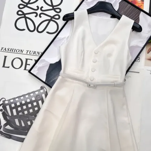 Replica Christian Dior Dresses Sleeveless For Women #1453260 $130.00 USD for Wholesale