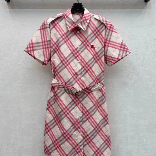 Wholesale Burberry Dresses Short Sleeved For Women #1453266 $122.00 USD, Wholesale Quality Replica Burberry Dresses