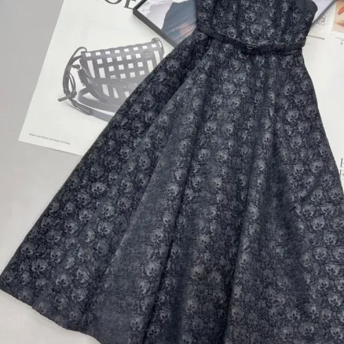 Replica Christian Dior Dresses Sleeveless For Women #1453284 $140.00 USD for Wholesale