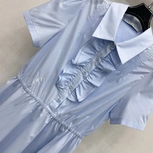 Replica Christian Dior Dresses Short Sleeved For Women #1453285 $122.00 USD for Wholesale