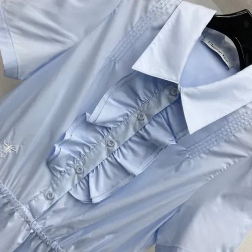 Replica Christian Dior Dresses Short Sleeved For Women #1453285 $122.00 USD for Wholesale