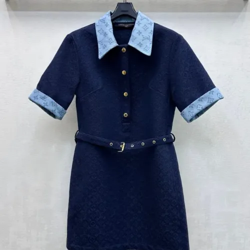 Wholesale Louis Vuitton LV Dresses Short Sleeved For Women #1453295 $130.00 USD, Wholesale Quality Replica Louis Vuitton LV Dresses