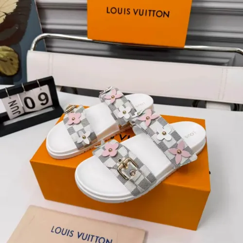 Wholesale Louis Vuitton Slippers For Women #1453343 $80.00 USD, Wholesale Quality Replica Louis Vuitton Slippers