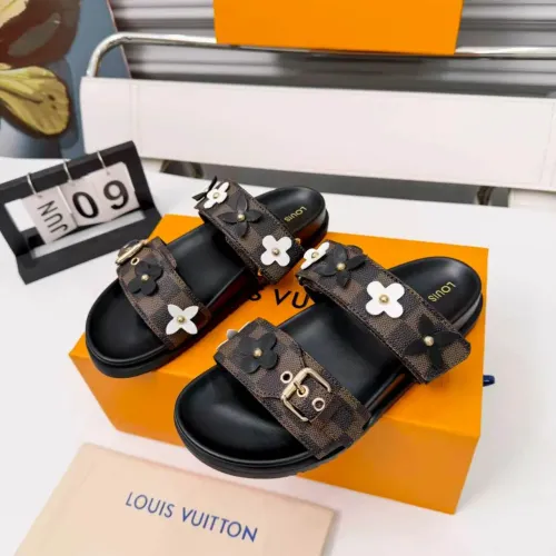 Wholesale Louis Vuitton Slippers For Women #1453344 $80.00 USD, Wholesale Quality Replica Louis Vuitton Slippers