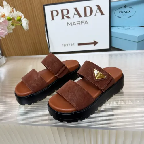 Wholesale Prada Slippers For Women #1453356 $96.00 USD, Wholesale Quality Replica Prada Slippers