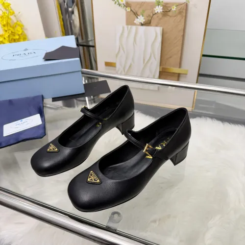 Wholesale Prada High-heeled Shoes For Women #1453365 $102.00 USD, Wholesale Quality Replica Prada High-heeled Shoes