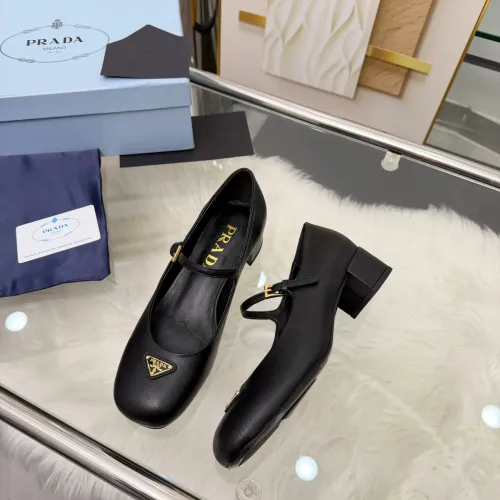 Replica Prada High-heeled Shoes For Women #1453365 $102.00 USD for Wholesale
