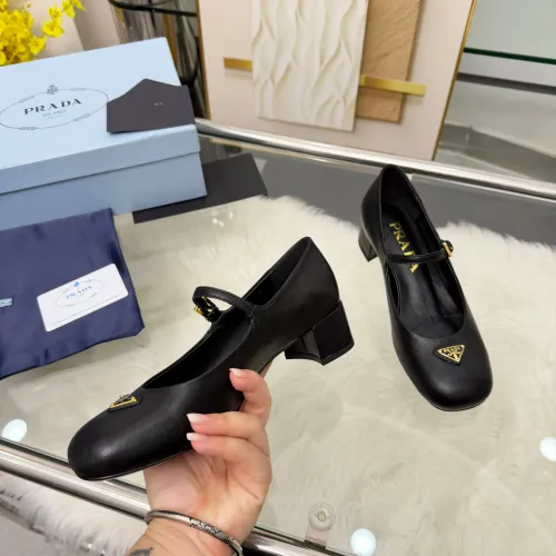 Replica Prada High-heeled Shoes For Women #1453365 $102.00 USD for Wholesale