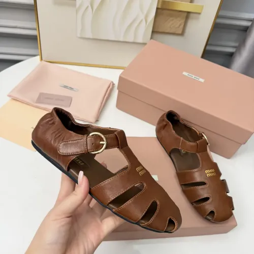 Replica MIU MIU Sandal For Women #1453386 $100.00 USD for Wholesale