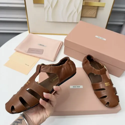 Replica MIU MIU Sandal For Women #1453386 $100.00 USD for Wholesale