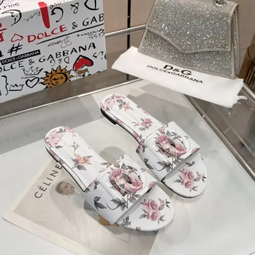 Replica Dolce & Gabbana D&G Slippers For Women #1453389 $85.00 USD for Wholesale