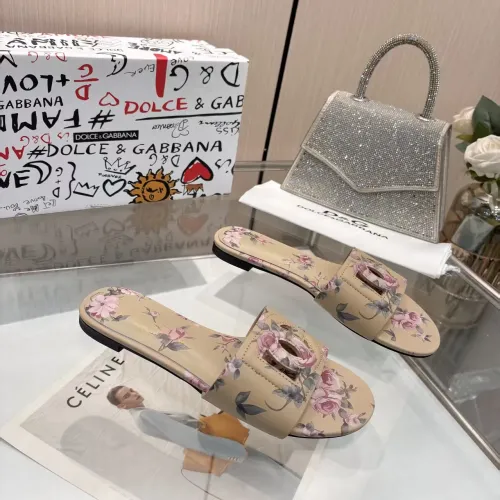 Replica Dolce & Gabbana D&G Slippers For Women #1453390 $85.00 USD for Wholesale