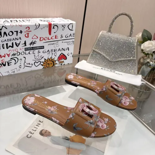 Replica Dolce & Gabbana D&G Slippers For Women #1453391 $85.00 USD for Wholesale