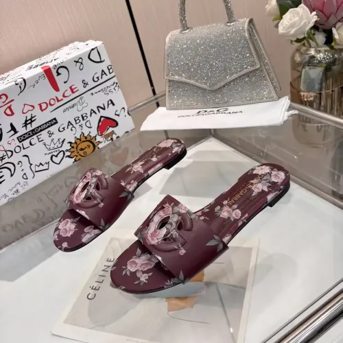Wholesale Dolce &amp; Gabbana D&amp;G Slippers For Women #1453392 $85.00 USD, Wholesale Quality Replica Dolce &amp; Gabbana D&amp;G Slippers