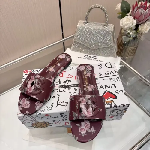 Replica Dolce & Gabbana D&G Slippers For Women #1453392 $85.00 USD for Wholesale