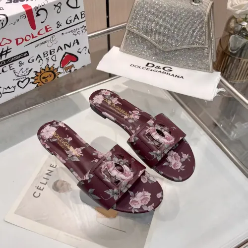 Replica Dolce & Gabbana D&G Slippers For Women #1453392 $85.00 USD for Wholesale