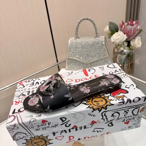 Replica Dolce & Gabbana D&G Slippers For Women #1453393 $85.00 USD for Wholesale