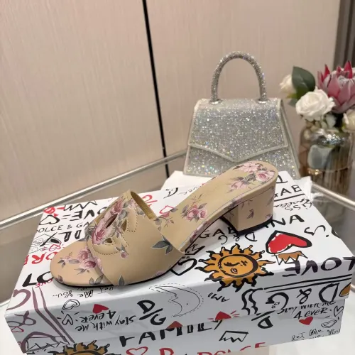 Replica Dolce & Gabbana D&G Slippers For Women #1453395 $88.00 USD for Wholesale