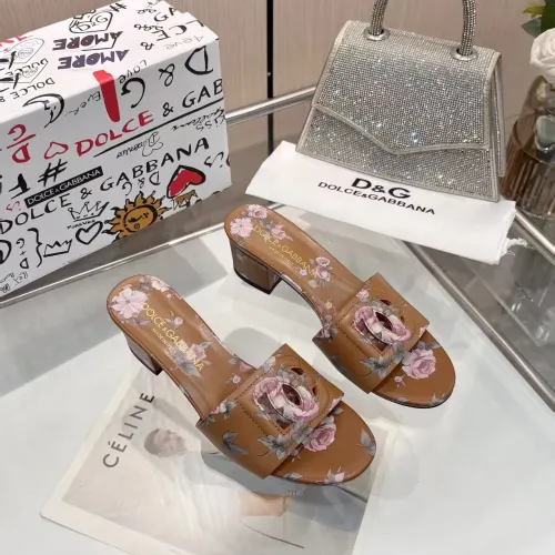Replica Dolce & Gabbana D&G Slippers For Women #1453396 $88.00 USD for Wholesale