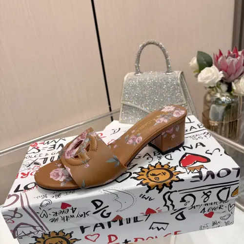 Replica Dolce & Gabbana D&G Slippers For Women #1453396 $88.00 USD for Wholesale