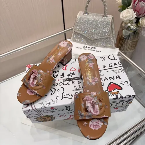 Replica Dolce & Gabbana D&G Slippers For Women #1453396 $88.00 USD for Wholesale