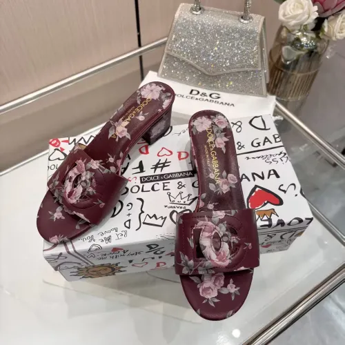 Replica Dolce & Gabbana D&G Slippers For Women #1453397 $88.00 USD for Wholesale