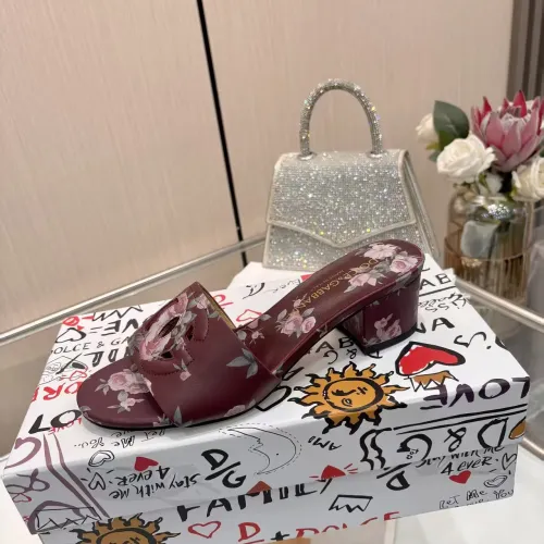 Replica Dolce & Gabbana D&G Slippers For Women #1453397 $88.00 USD for Wholesale
