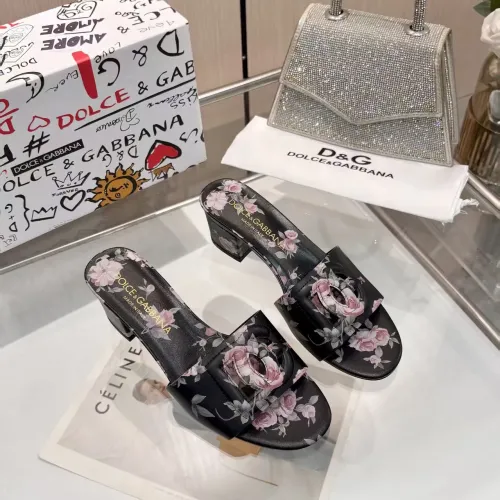 Replica Dolce & Gabbana D&G Slippers For Women #1453398 $88.00 USD for Wholesale