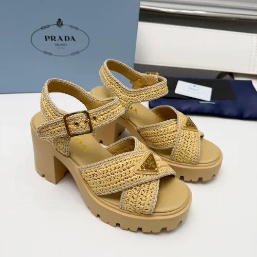 Replica Prada Sandal For Women #1453424 $115.00 USD for Wholesale