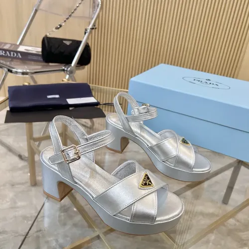 Replica Prada Sandal For Women #1453432 $100.00 USD for Wholesale