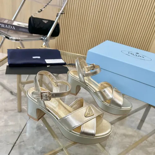 Replica Prada Sandal For Women #1453433 $100.00 USD for Wholesale