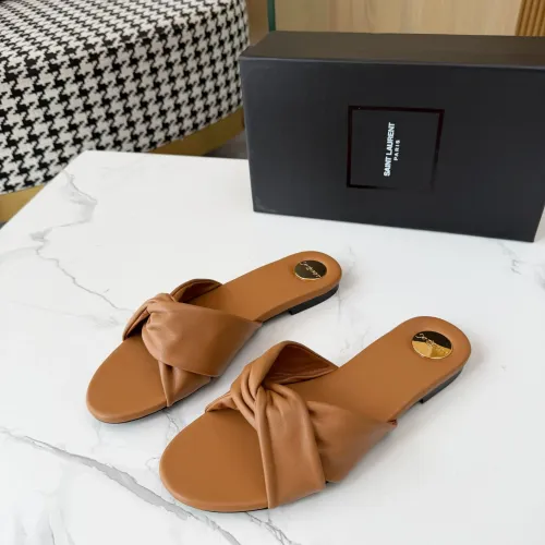 Wholesale Yves Saint Laurent YSL Slippers For Women #1453438 $88.00 USD, Wholesale Quality Replica Yves Saint Laurent YSL Slippers