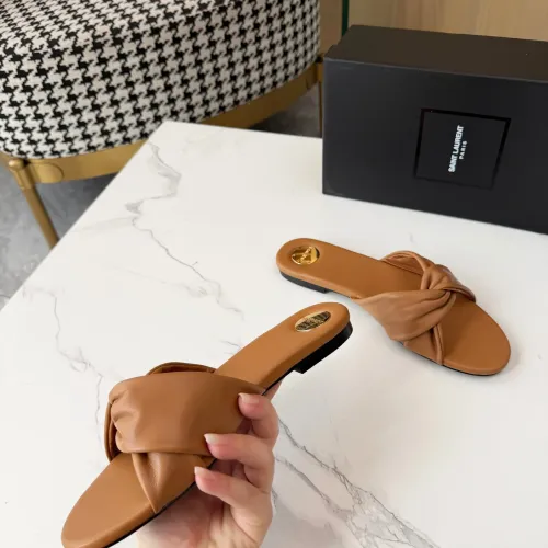 Replica Yves Saint Laurent YSL Slippers For Women #1453438 $88.00 USD for Wholesale